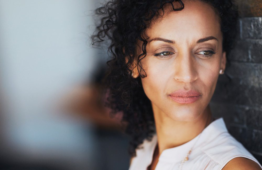 portrait of a woman looking off to the side