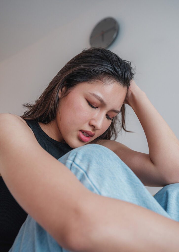 woman stressed out